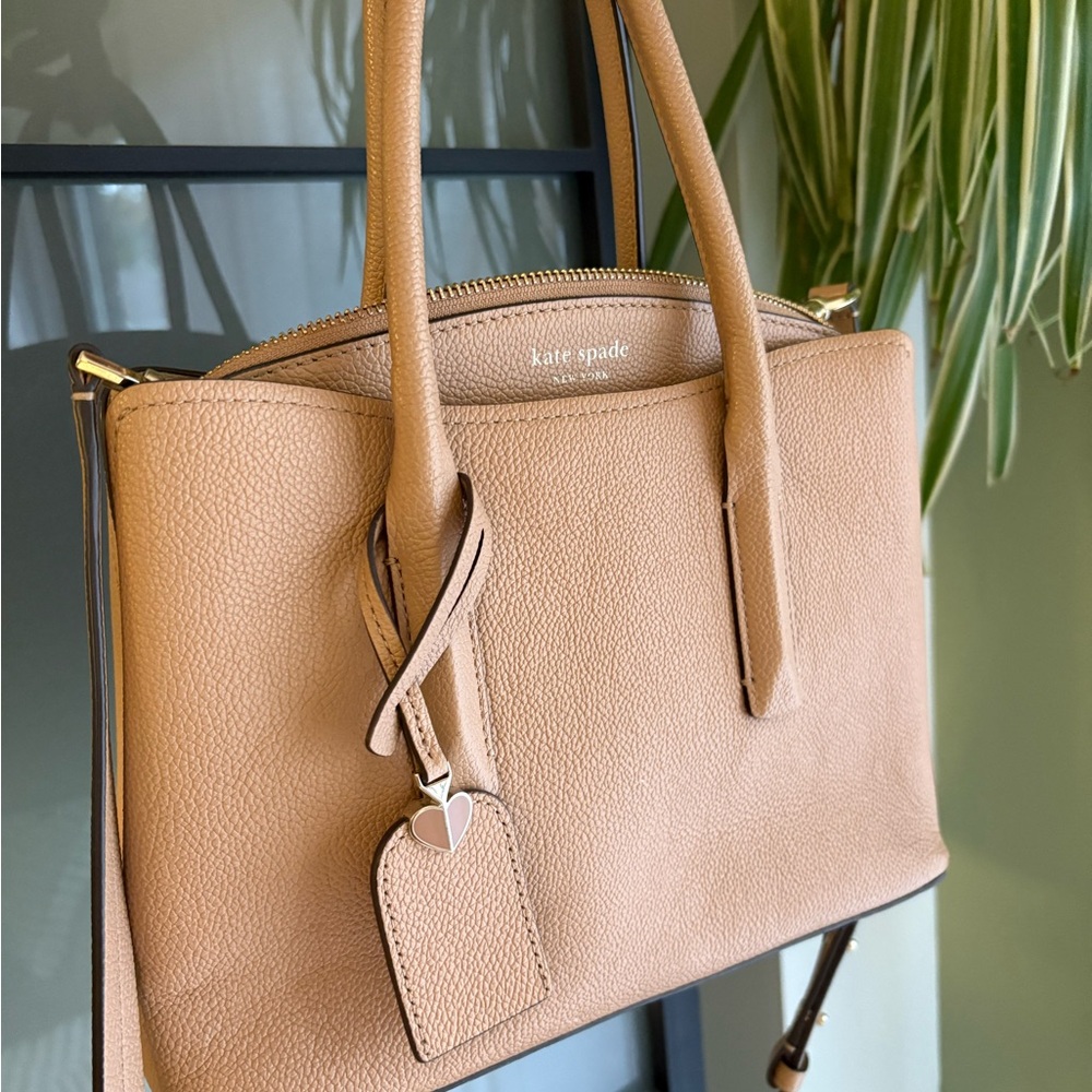 Kate Spade Beige Leather Satchel